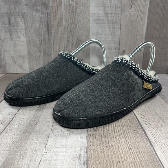 Emu Ridge Australia Women's Mule Slippers Slip on Shoes Merino Wool Gray Size 7 - Picture 1 of 12